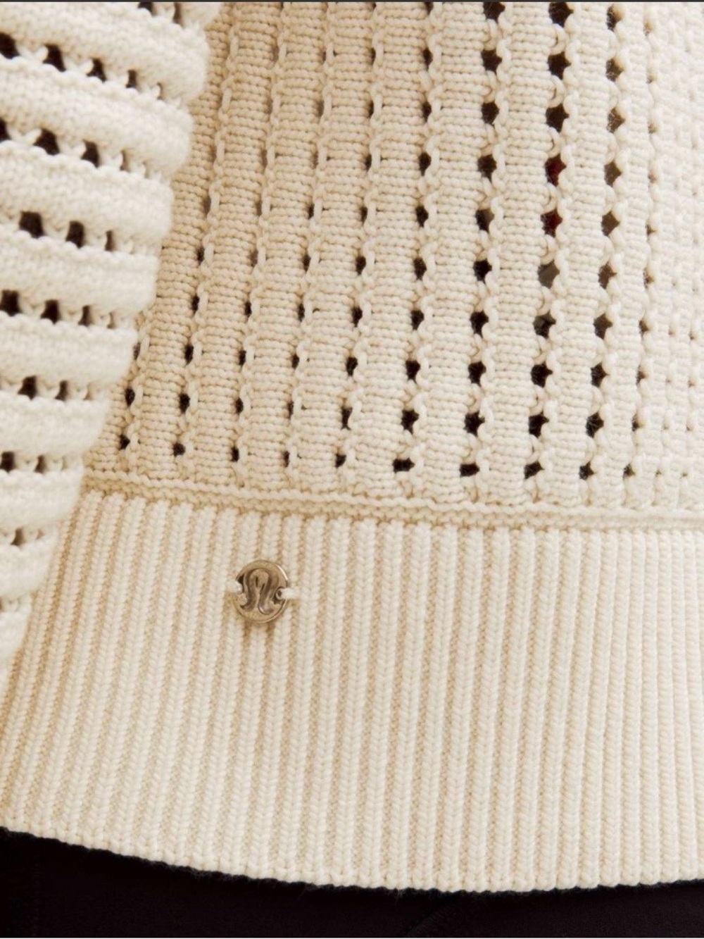 Lululemon Cotton Crochet Mesh Relaxed-Fit Cardigan - Picture 5 of 7